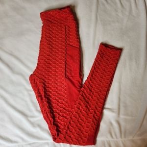Rue21 Small Red work out leggings with Pockets